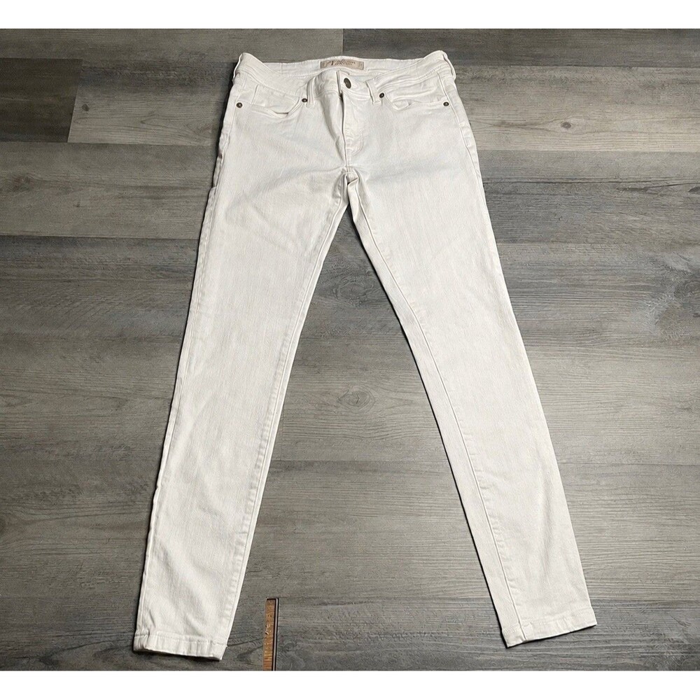 Burberry Brit Skinny Low-Rise White Denim Jeans Woman’s Size US 30